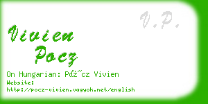 vivien pocz business card